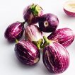 بادمجان زبرا بلند از بالا